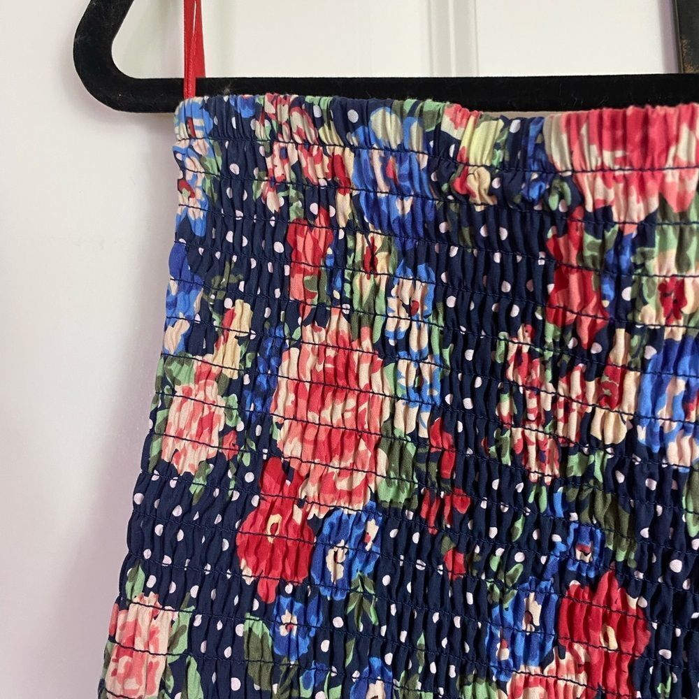 Torrid Vintage Retro inspired Strapless Sundress Blue, White polkadot, 3X - Picture 5 of 10